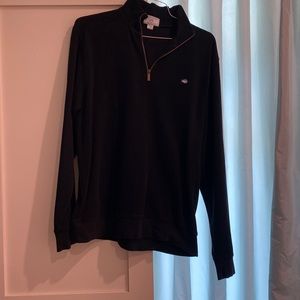 Southern Tide Men’s black quarter zip Medium